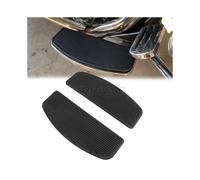 Motorcycle Black Floorboards Foot Pegs Footrest Pedals For Harley Touring Electra Glide Road King Softail Rubber Rider Insert