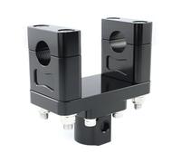 Motorcycle Black Handlebar Stand Post Clamp Riser Aluminum For Ruckus 50 (For Zoomer) 2003-2017 2018 2019 2020 2021 2022 2023 2024 Motorcycle Handle Bar Riser