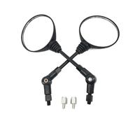 Motorcycle Black Universal 10mm Side Mirror Rearview Mirror Anti-fall Folding Round Mirror Rears Views Mirrors