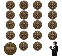 Motorcycle Blessing Coin, Double-Sided Funny God Bless Motorcycle Riders Challenge Coin, Freedom Rider Dream Souvenir, Symbol of the Motorcycles Spiri, Collectible Gift for Men Women(18Pcs)