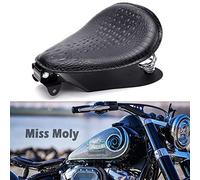 Motorcycle Bobber Seat, Crocodile Pattern Motorcycle Solo Seat for Sportster XL1200 883 48 Dyna Softail Cross Bones