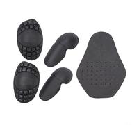 Motorcycle Body Armor Protector Set, 5-Piece (2 Shoulder + 2 Elbow + 1 Back), EVA Impact-Absorbing, Wear-Resistant, for Riders