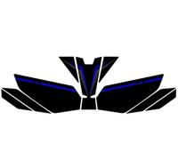 Motorcycle Body Fairing Sticker Tank Pads Gas Grip Traction Sticker Protector for Ninja 400 Covers(Color16)