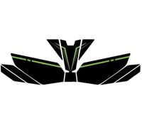 Motorcycle Body Fairing Sticker Tank Pads Gas Grip Traction Sticker Protector for Ninja 400 Covers(Color18)