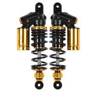 Motorcycle Body Part 265mm Motorcycle Shock Absorber Rear Suspension Damping Hydraulic Oil GAS Adjust For Scooter Dirt ATV Quad(Gold)