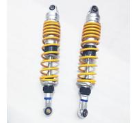 Motorcycle Body Part 2PCS/Pair 360mm 380mm 7mm Spring Motorcycle Spring Rear Shock Absorbers Suspension For Suzuki For Kawasaki(360mm)