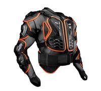 Motorcycle Body Protective Jacket Enduro Sports Armour for MTB, Dirt Bike Guard Motorbike Motorcross Armour Armor Racing Clothing Protection Gear, Orange-5XL
