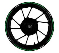 Motorcycle Body Sticker Motorcycle Rim Reflective Stickers for H-ONDA CB1000R CB 1000R 17 Inch Front Rear Decal Wheel Hub Accessories(Green)