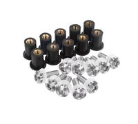 Motorcycle Bolt Kit Compatible With Ducati For Monster 1200 1200S 800 Motorcycle Windscreen Fairing Cowl Windshield Screws Bolts Kit 5MM Nuts(Silver)