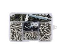 Motorcycle Bolt Kit Compatible With For FZ6 2004 2005 2006 2008 For FJ09 2016 For YZF-R6 2009 2012 2013 2014 Motorcycle Nut Complete Bolts Kit(177pcs)