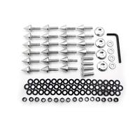 Motorcycle Bolt Kit Compatible With For YZF For R1 1998 1999 Silver Motorcycle Accessories Spike Fairing Screw Motorcycle Replacement Parts