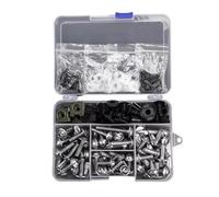 Motorcycle Bolt Kit For Ninja650R Ninja1000 For Z750 Z1000 ZZR600 ZX6R ZX7R ZX9R ZX10R ZX12R ZX14R Motorcycle Washers Nuts Screws Assortment(Silver)
