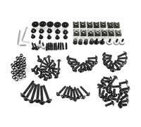 Motorcycle bolt set Universal Motorcycle Accessories Fairing Bolts Kit Body Fastener Clips Screws For Buell XB12R 1125R(Black)