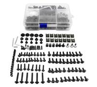 Motorcycle bolt set Universal Motorcycle Cnc Aluminum Fairing Bolt Screw Fastener For S1000RR F800GS C600(Black)