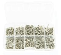 Motorcycle Bolts Compatible With 800pcs Self Tapping Wood Screws Set M2 Phillips Flat Head Sheet Metal Screw Lock Nut Thread Nail Sets