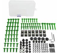 Motorcycle Bolts Kit Complete Full Fairing Bolts Kit for Kawasaki KLX140 KLX140G KLX140L KLX140R KLX140RF KLX140RL KLX230R Fairing Screws Nuts Steel 177PCS
