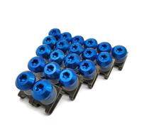 Motorcycle Bolts Nuts Compatible With For Xmax125 Xmax250 Xmax300 Xmax400 Motorcycle For Custom Fairing Body For Bolt Screw Bolts Nuts Kit M6(Blue)