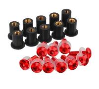 Motorcycle Bolts Nuts For CBR1000RR 2004 2006 2007 10 Pieces 5MM Motorcycle Windshield For Bolt Windscreen Mounting Screw Kit Motorbike Fasteners Screws(Red)