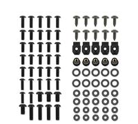 Motorcycle Bolts Screw For Aprilia RS125 2006-2019 RS250 RSV4 Tuono V4 1100 2015-2018 Fairing Bolts Kit Nuts Fastener Clips Fairing Nuts(BLACK,X-3)