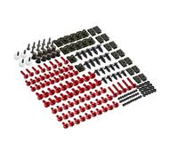 Motorcycle Bolts Screw For H&onda For CB400SF For CB 1300 600 900 For HORNET For CBR1100XX Fairing Bolts Kit 155PCS Screws Fairing Bolts Kits(RED)