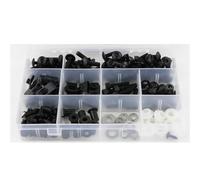 Motorcycle Bolts Screw For H&onda For CBR1100XX 1997-2007 Fairing Bolts Kit Windscreen Fastener Clip Screws Kit Bolt Nuts Fairing Nuts(BLACK)