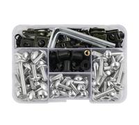 Motorcycle Bolts Screw For H&onda For CBR600F F2 F3 F4i For CBR600RR 177PCS Fairing Bolts Kit Nuts Windscreen Fastener Fairing Body Screws Bolts(Silver)