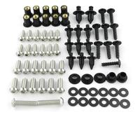 Motorcycle Bolts Screw For K&awasaki For Ninja 1000 Z1000S Z1000SX 2011-2019 Fairing Bolts Kit Fastener Clips Covering Screws Fairing Body Screws Bolts(Silver)