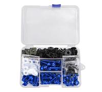 Motorcycle Bolts Screw For K&awasaki For Versys 650 For Ninja 650R 1000 Z750 Z1000 ZZR600 Fairing Bolts Kit Windscreen Nuts Fairing Body Screws Bolts(BLUE)