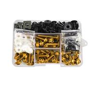 Motorcycle Bolts Screw For K&awasaki For Versys 650 For Ninja 650R 1000 Z750 Z1000 ZZR600 Fairing Bolts Kit Windscreen Nuts Fairing Body Screws Bolts(Gold)