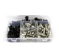 Motorcycle Bolts Screw For K&awasaki ZX14R ZZR1400 2012-2024 Fairing Bolts Kit Fastener Clips Screws Windscreen Nuts Fairing Body Screws Bolts(Silver)