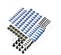 Motorcycle Bolts Screw For SUZUKI GSXR 600 750 1000 K1 K2 K3 K4 K5 K6 K7 K8 K9 K10 190PCS Fairing Bolt Kit Windscreen Nuts Fairing Bolts Kits(BLUE)