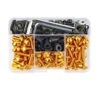 Motorcycle Bolts Screw For Suzuki Katana 1100 600 650 750 RF600R RF900R RG125 Gamma RG150 TL1000R TL1000S Fairing Bolts Kit Fairing Body Screws Bolts(Gold)