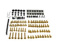 Motorcycle Bolts Screw For Y&amaha Tenere 1200 700 TMAX TMAX500 TMAX530 TMAX 560 Tech Max M6 M5 Fairing Bolt Kit Screws Nut Fairing Bolts Kits(Gold)