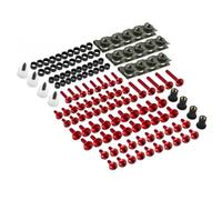 Motorcycle Bolts Screw For YZF R1 R15 R25 R3 R6 R125 MT03 MT07 MT10 177PCS M5 M6 Fairing Bolts Kit Bodywork Nuts Fairing Nuts(RED)