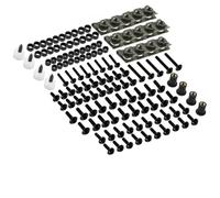Motorcycle Bolts Screw For YZF R1 R15 R25 R3 R6 R125 MT03 MT07 MT10 177PCS M5 M6 Fairing Bolts Kit Bodywork Nuts Fairing Nuts(BLACK)