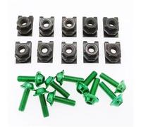 Motorcycle Bolts Screws Compatible With 10 Pcs Aluminum Alloy Screw And U For Type Clips With Nut For M5 5mm Motorcycle Replacement Accessories