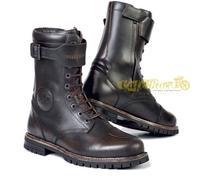 Motorcycle Boots Stylmartin Rocket WP in Brown Leather with Reinforcements