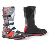 Motorcycle Boots Trial Forma BOULDER COMP Camo/Red/White/Grey