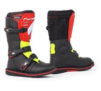 Motorcycle Boots Trial Forma ROCK Black/Red/Yellow Fluo
