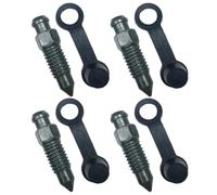 Motorcycle Brake Bleed Screw Stainless Steel with Rubber Cap M8x1.25