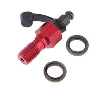 Motorcycle Brake Caliper Banjo Bolt & Bleed Nipple/Screw M10 x 1.25 mm Red