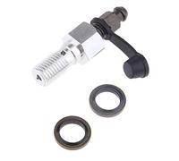 Motorcycle Brake Caliper Banjo Bolt & Bleed Nipple/Screw M10 x 1.25 mm Silver