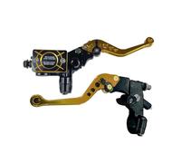 Motorcycle Brake Clutch Cylinder Reservoir Levers, Break, Gold