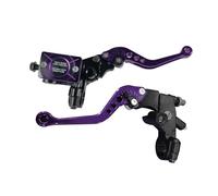 Motorcycle Brake Clutch Cylinder Reservoir Levers, Break, Purple