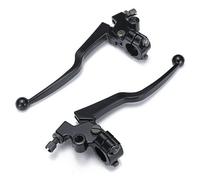 Motorcycle Brake & Clutch Lever Assembly Universal Long Black For Honda Cg125