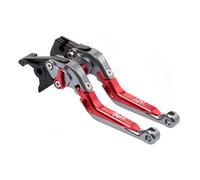 Motorcycle Brake Clutch Lever for Suzuki DL650 for v-Strom 650 DL 650XT Motorcycle Brake Clutch Levers Handle Adjustble(F-Red)