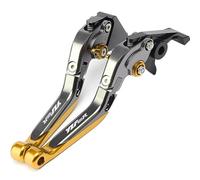 Motorcycle Brake Clutch Lever Grips Handlebar Ends For YAMAHA YZF 600R Thundercat 1994-2008(Gold2)
