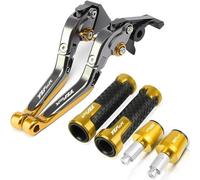 Motorcycle Brake Clutch Lever Grips Handlebar Ends For YAMAHA YZF 600R Thundercat 1994-2008(Gold3)