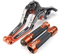 Motorcycle Brake Clutch Lever Grips Handlebar Ends For YAMAHA YZF 600R Thundercat 1994-2008(Orange4)