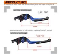 Motorcycle Brake Clutch Levers for Suzuki GSF1200 for Bandit 1996-2000 CNC Aluminum Length and Gears Adjustable Foldable Extendable Handle Lever Clutch Brake Lever Motorcycle Parts